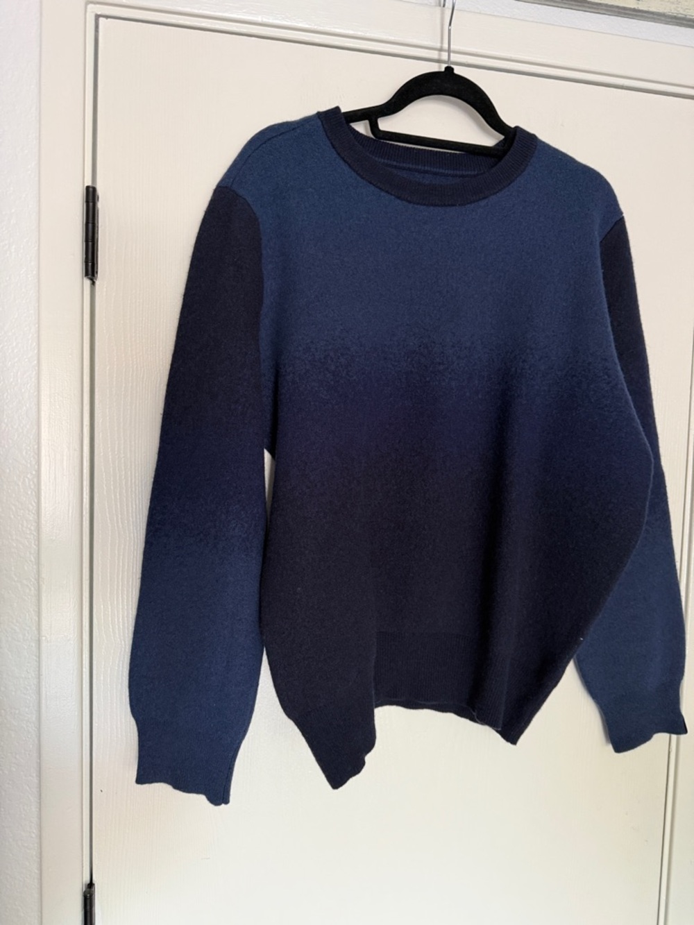 rag & bone Men's Crewneck Sweater Navy & Dark Blue very soft cashmere/wool blend